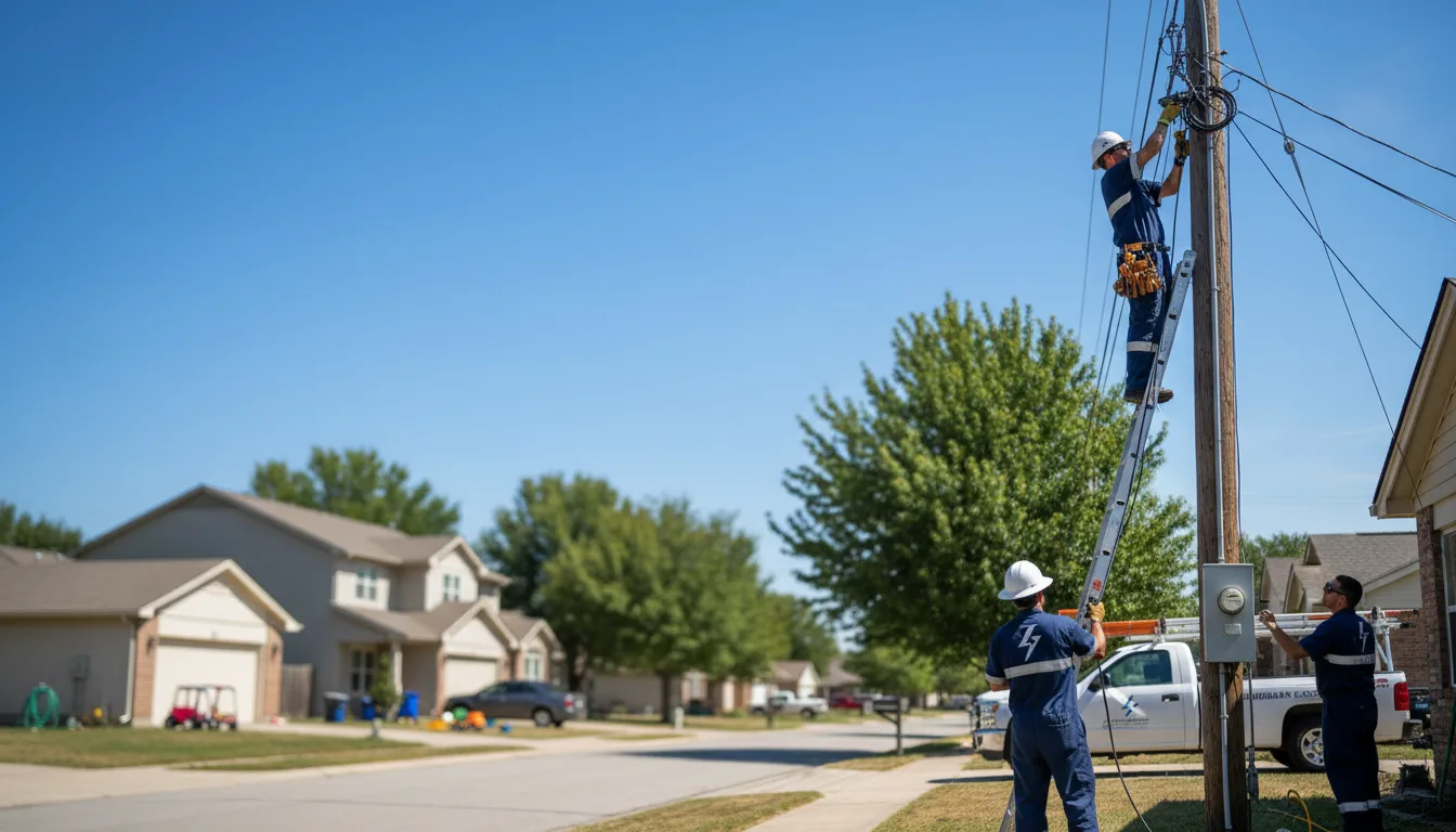 Residential electrician providing installation services in Goldsboro, TX